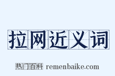 拉网近义词是什么意思的图片